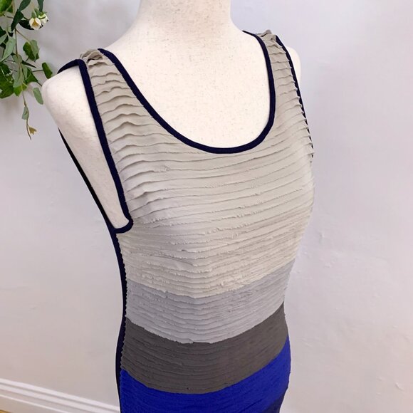 Rag & Bone Silk Blue Layered Bodycon Dress Size S - Picture 6 of 8